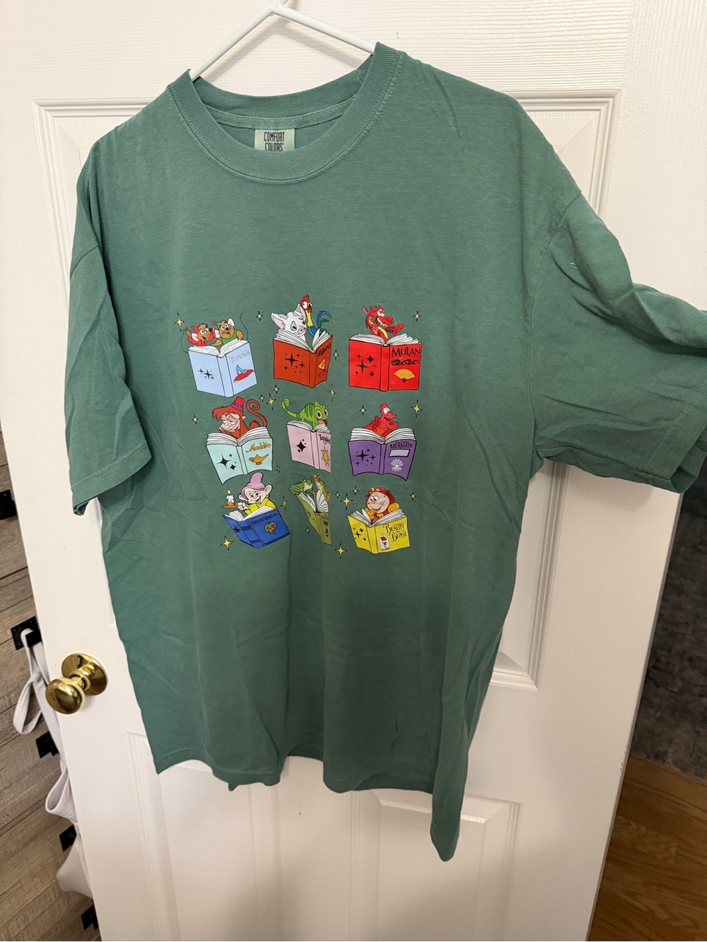 Disney Green Short-Sleeve Storybook Character Tee